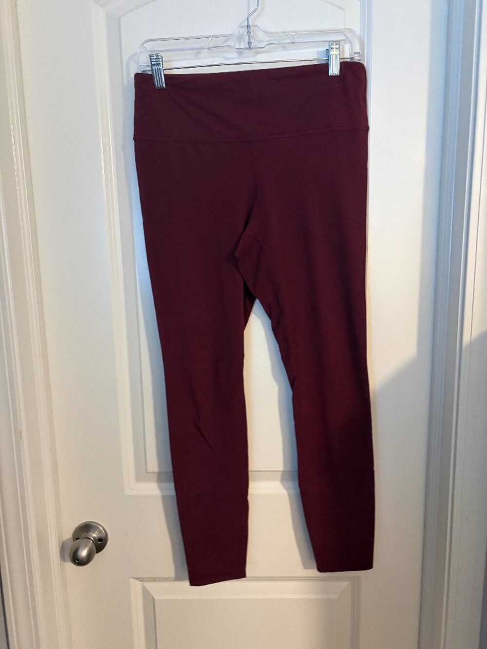 Rae Mode Full Length Leggings- Burgundy- Large